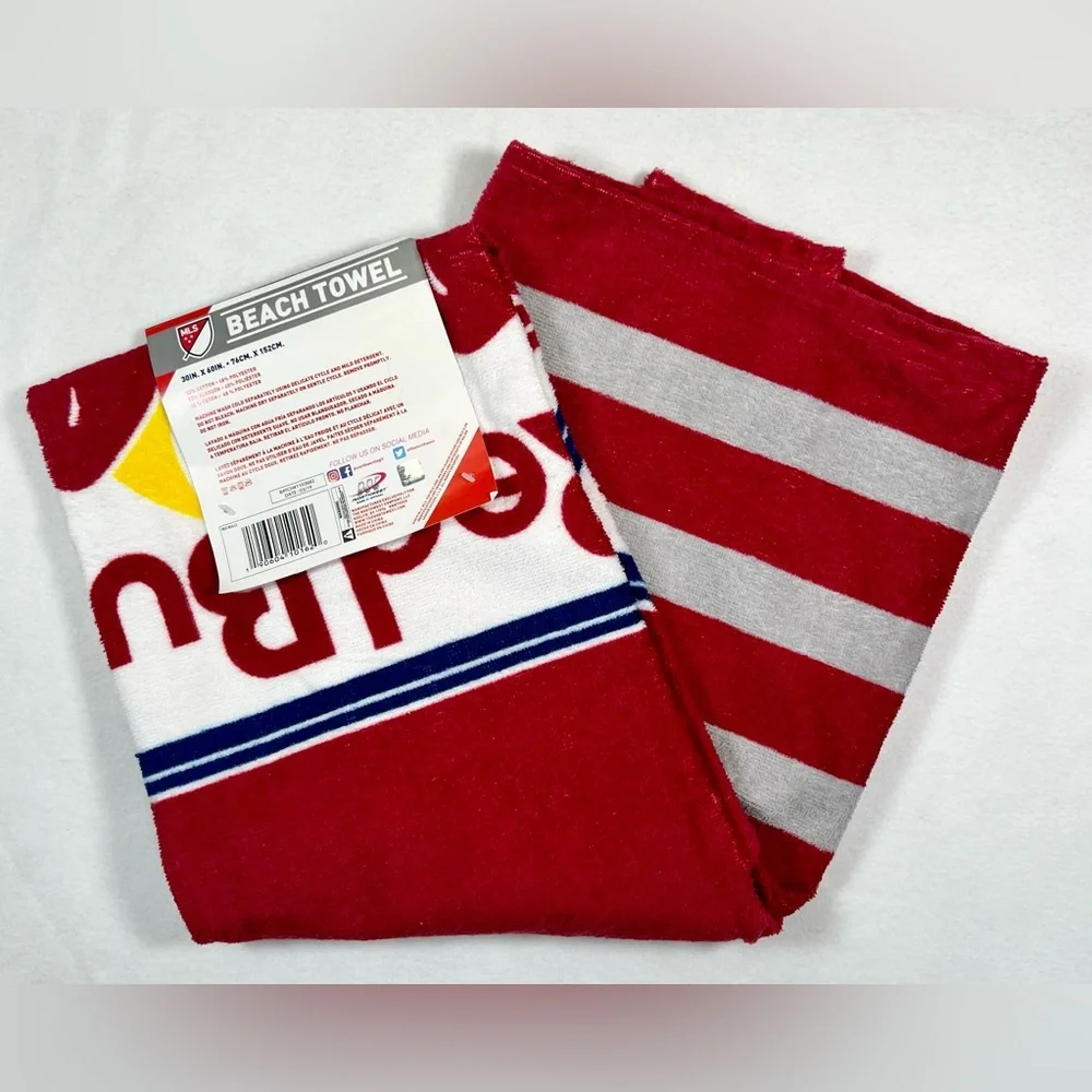 NORTHWEST New York Red Bulls Beach Towel MLS Major League Soccer NEW NWT‎